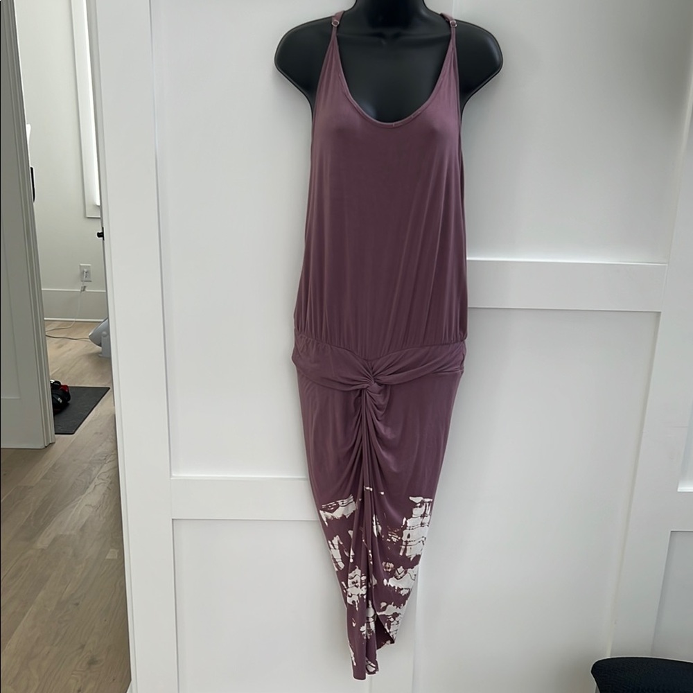 Young Fabulous & Broke Purple Tie-Dye Midi Dress
